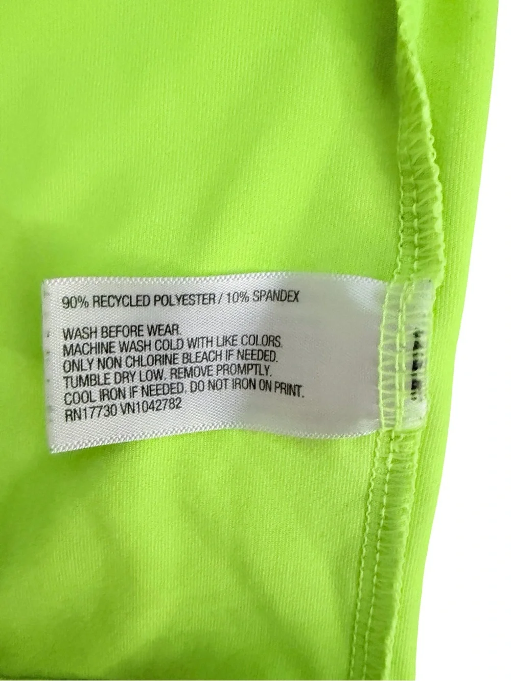 Cat & Jack Boys Neon Lime Green Short Sleeve Rash Guard Swim Shirt -Size S (6/7)